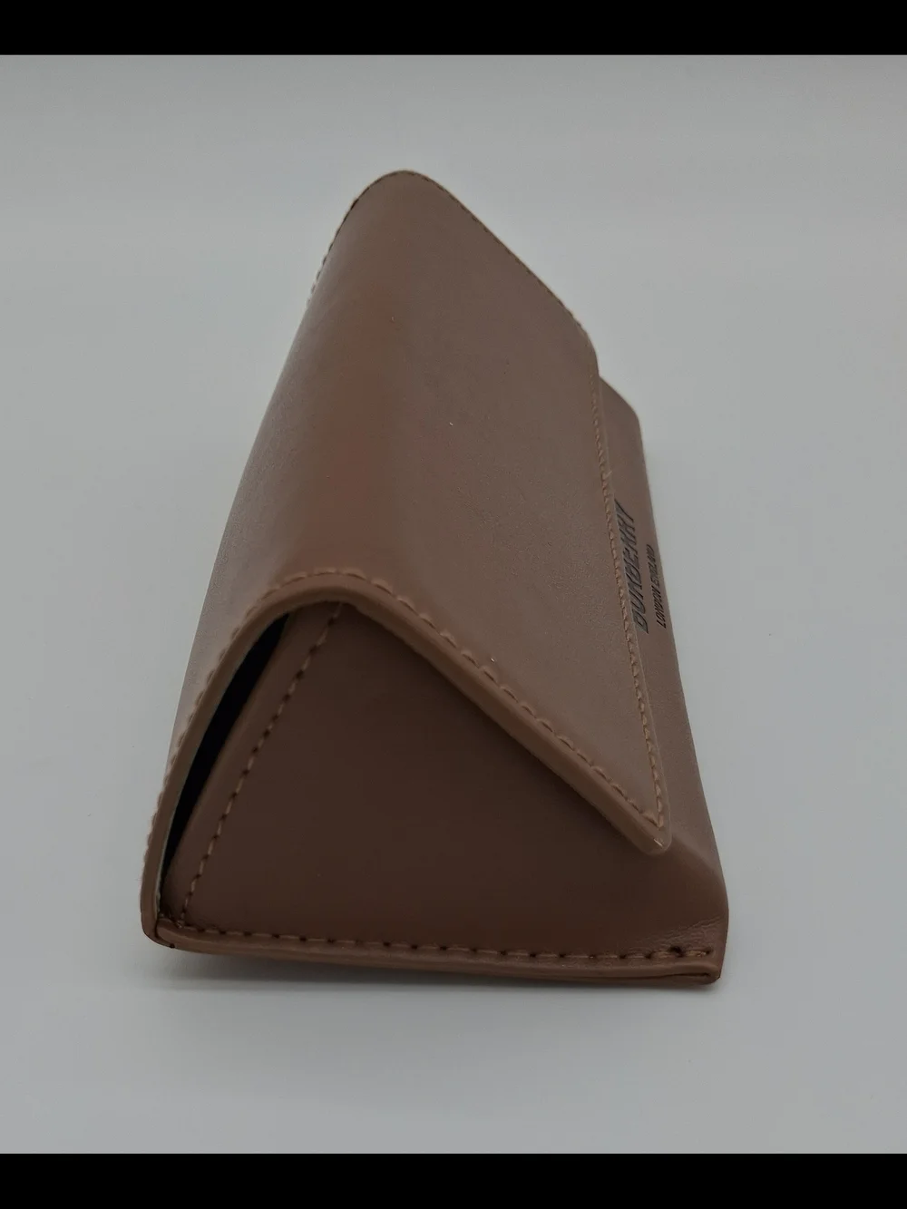 BURBERRY Folding Eyeglasses Sunglasses Case Tan Brown Collapsible Eyewear EUC